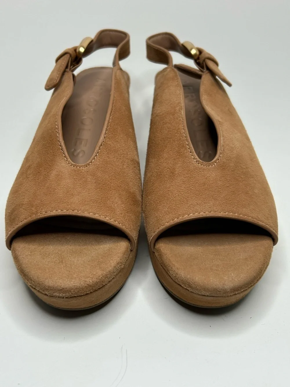 Aerosols Cornelia Slingback Open Toe Platform Sandal Heel Size 8
